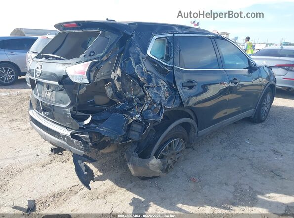 KNMAT2MTXGP664075 2016 NISSAN ROGUE Black Tył prawy