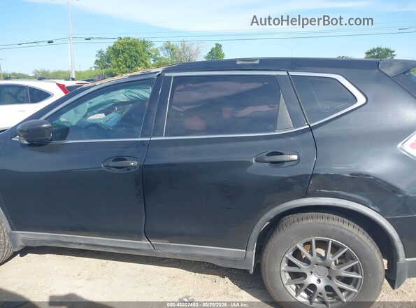 KNMAT2MTXGP664075 2016 NISSAN ROGUE Black Widok wnętrza z tyłu