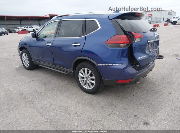 KNMAT2MTXKP517182 2019 NISSAN ROGUE Blue Հետևի ձախ