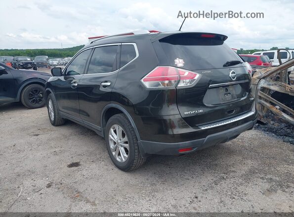 KNMAT2MV0GP696812 2016 NISSAN ROGUE Black Trasero izquierdo