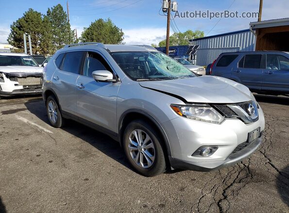 KNMAT2MV0GP708120 2016 NISSAN ROGUE Silver 