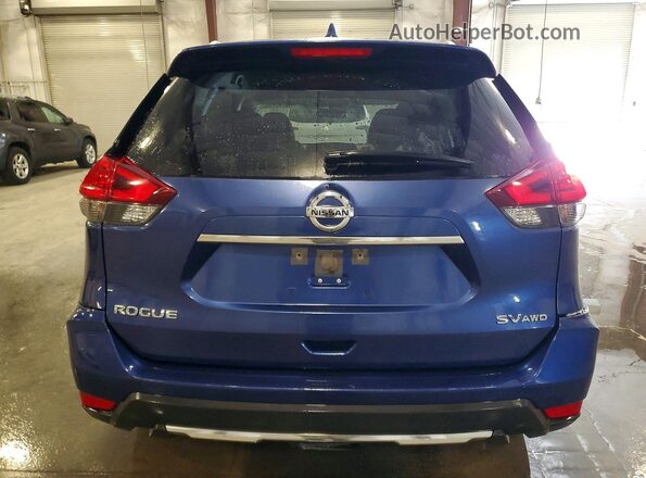 KNMAT2MV0HP564280 2017 NISSAN ROGUE Blue Rear view