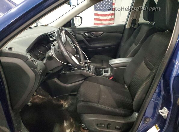 KNMAT2MV0HP564280 2017 NISSAN ROGUE Blue Front interior view