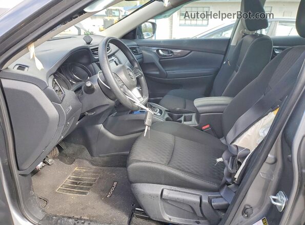 KNMAT2MV0JP578041 2018 NISSAN ROGUE Gray Widok wnętrza z przodu