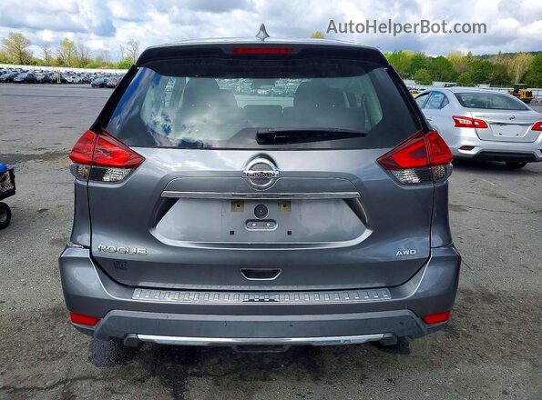 KNMAT2MV0JP578041 2018 NISSAN ROGUE Gray Widok z tyłu