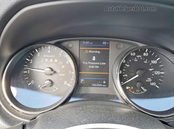KNMAT2MV0JP578041 2018 NISSAN ROGUE Gray Widok zestawu wskaźników