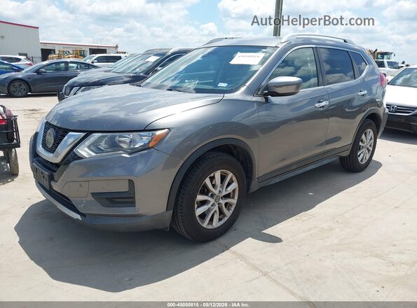 KNMAT2MV0KP553366 2019 NISSAN ROGUE Gray Առջևի ձախ երեք քառորդ տեսարան