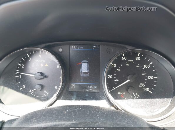 KNMAT2MV0KP553366 2019 NISSAN ROGUE Gray Հետևի նստատեղերի տեսք