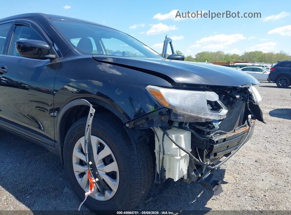 KNMAT2MV1GP626137 2016 NISSAN ROGUE Black Դիմացի տեսք