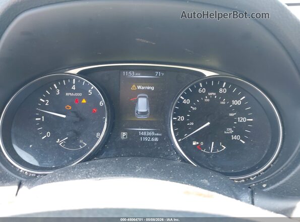 KNMAT2MV1GP626137 2016 NISSAN ROGUE Black Հետևի նստատեղերի տեսք