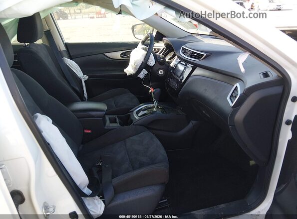 KNMAT2MV1GP631581 2016 NISSAN ROGUE White Widok wnętrza z przodu