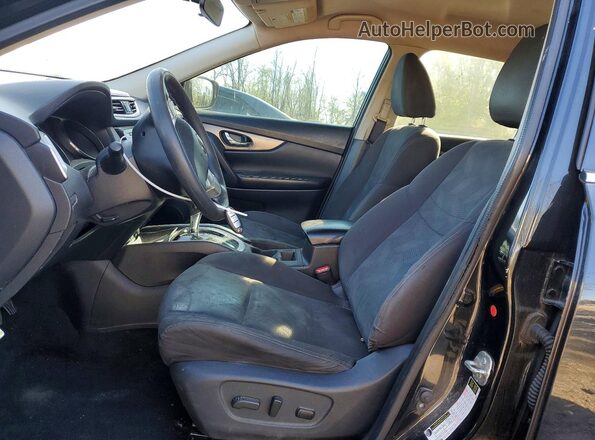 KNMAT2MV1GP674365 2016 NISSAN ROGUE Black Вид салону спереду