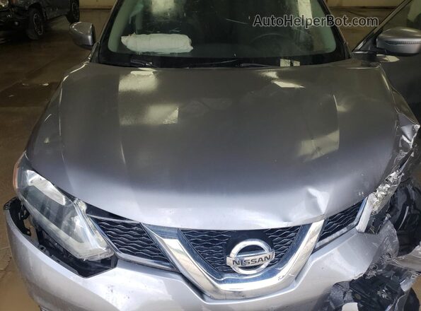 KNMAT2MV1GP701399 2016 NISSAN ROGUE Gray ძრავის განყოფილების ხედი