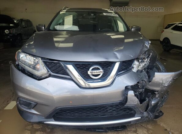 KNMAT2MV1GP701399 2016 NISSAN ROGUE Gray წინა ხედი