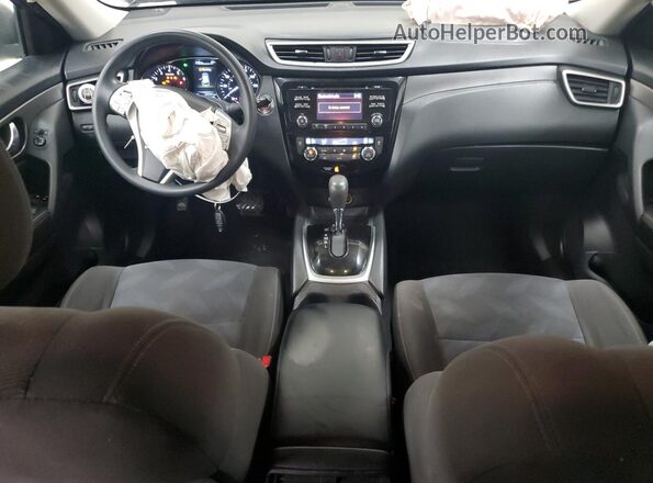 KNMAT2MV1GP701399 2016 NISSAN ROGUE Gray წინა პანელის ხედი