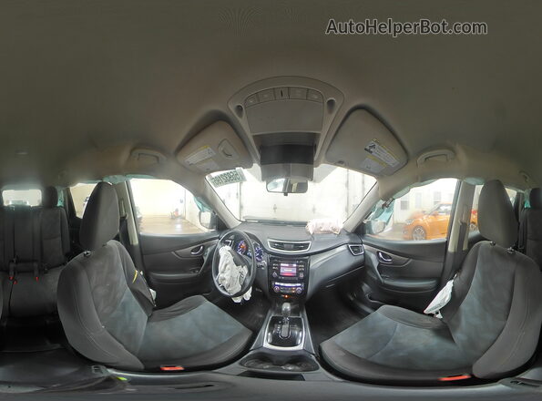 KNMAT2MV1GP701399 2016 NISSAN ROGUE Gray სალონის 360-გრადუსიანი ხედი