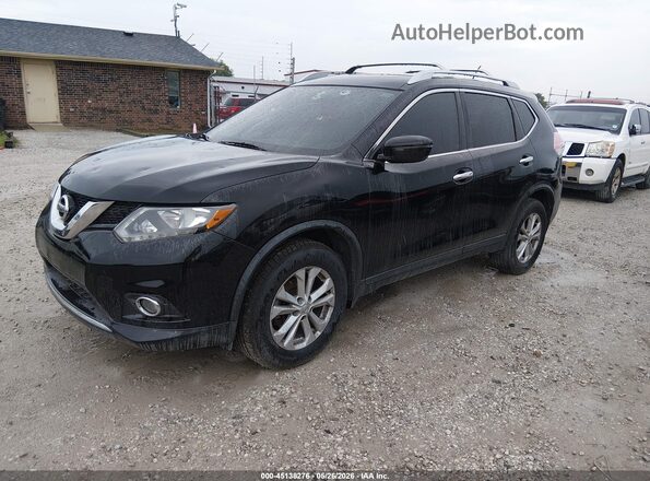KNMAT2MV1GP731602 2016 NISSAN ROGUE Black Vista tres cuartos delantera izquierda