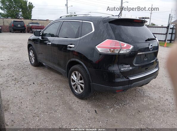 KNMAT2MV1GP731602 2016 NISSAN ROGUE Black Trasero izquierdo