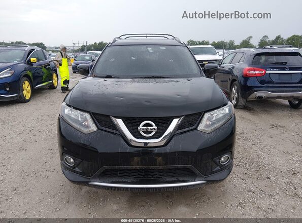 KNMAT2MV1GP731602 2016 NISSAN ROGUE Black Vista del cuadro de instrumentos