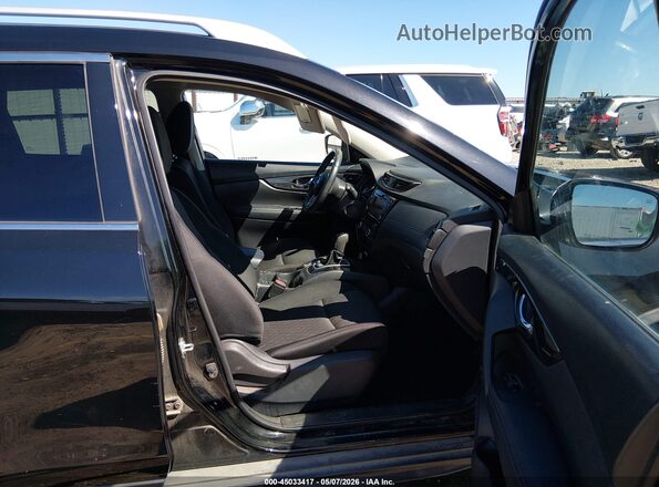 KNMAT2MV1JP560812 2018 NISSAN ROGUE Black Widok wnętrza z przodu