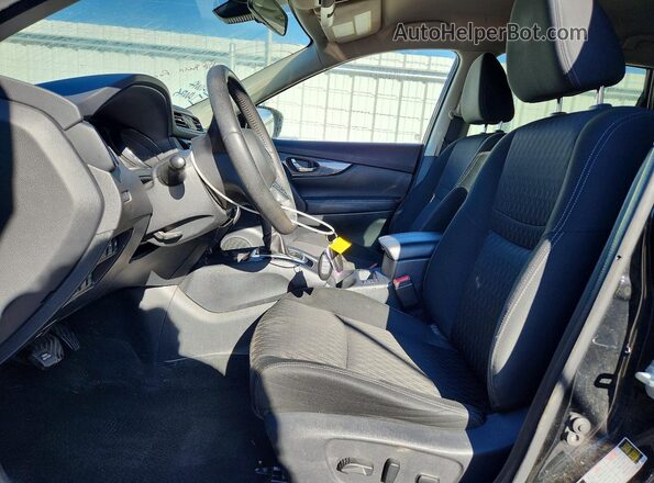 KNMAT2MV1KP554087 2019 NISSAN ROGUE Black Вид салону спереду