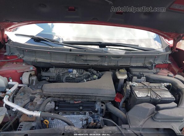 KNMAT2MV2GP673306 2016 NISSAN ROGUE Red Вид ззаду