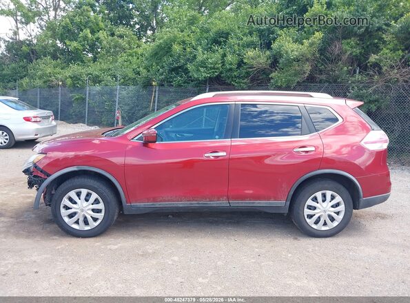 KNMAT2MV2GP673306 2016 NISSAN ROGUE Red Панорамний вид салону 360°