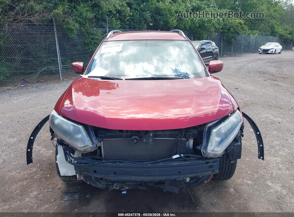 KNMAT2MV2GP673306 2016 NISSAN ROGUE Red Вид щитка приладів