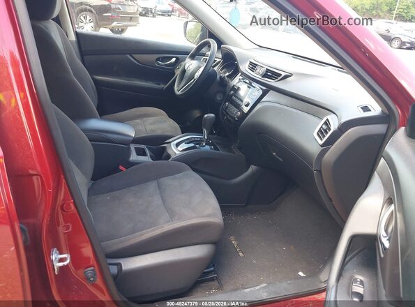 KNMAT2MV2GP673306 2016 NISSAN ROGUE Red Вид салону спереду
