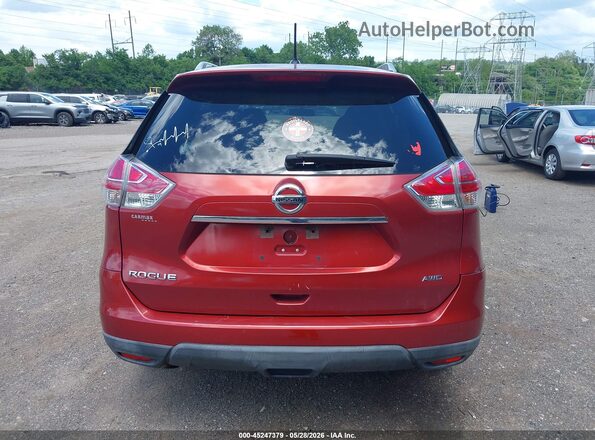 KNMAT2MV2GP673306 2016 NISSAN ROGUE Red 