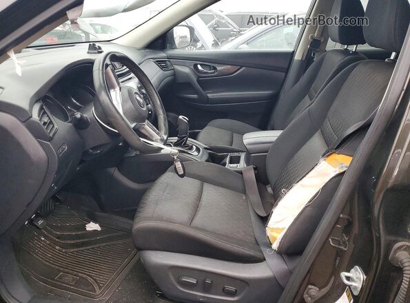 KNMAT2MV2HP507854 2017 NISSAN ROGUE Brown Вид салону спереду