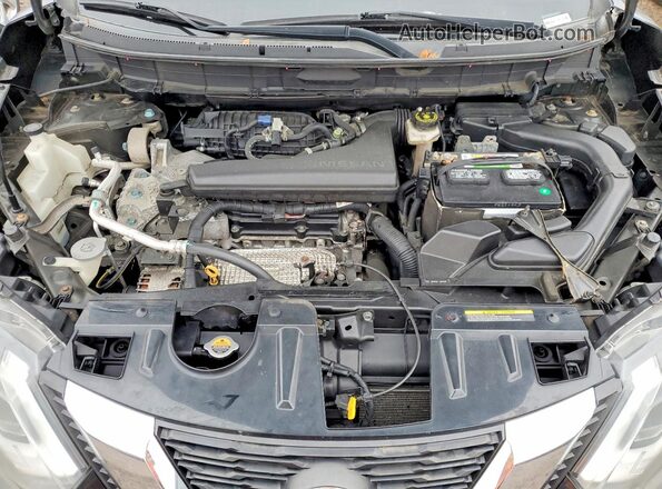 KNMAT2MV2HP507854 2017 NISSAN ROGUE Brown Вид задньої частини салону