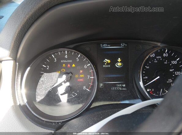 KNMAT2MV2HP597927 2017 NISSAN ROGUE Gray Հետևի նստատեղերի տեսք