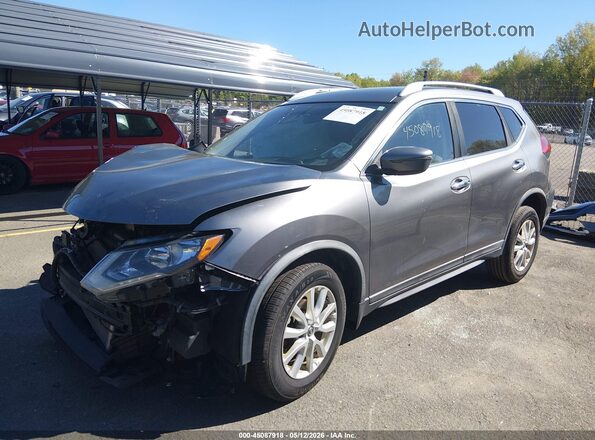 KNMAT2MV2HP597927 2017 NISSAN ROGUE Gray Առջևի ձախ երեք քառորդ տեսարան
