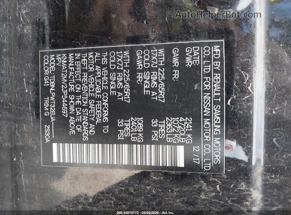 KNMAT2MV2JP544697 2018 NISSAN ROGUE Black Engine compartment view