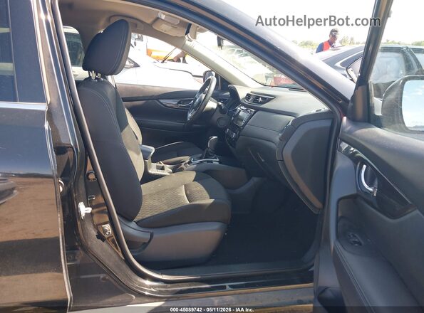KNMAT2MV2KP507361 2019 NISSAN ROGUE Black წინა სალონის ხედი