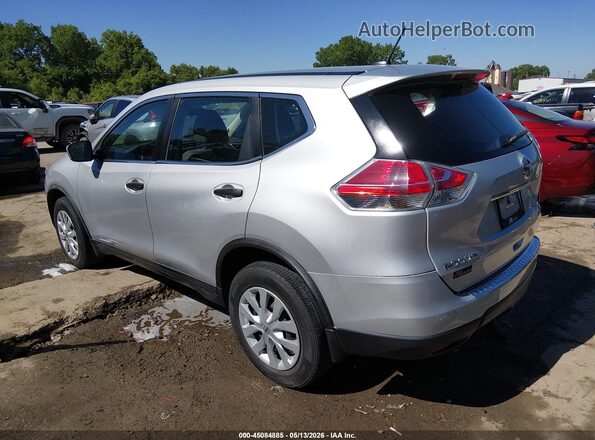 KNMAT2MV3GP658894 2016 NISSAN ROGUE Silver Задня ліва чверть