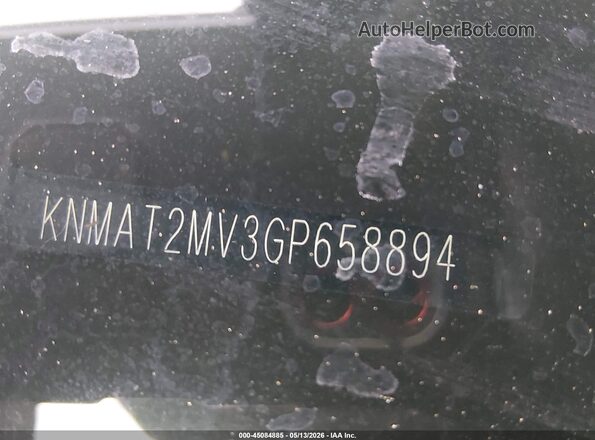 KNMAT2MV3GP658894 2016 NISSAN ROGUE Silver Вид підкапотного простору