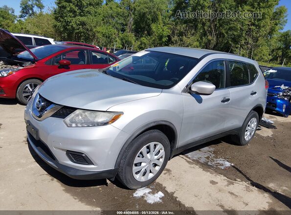 KNMAT2MV3GP658894 2016 NISSAN ROGUE Silver Передня ліва чверть