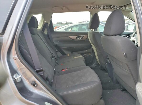 KNMAT2MV3GP677347 2016 NISSAN ROGUE Silver უკანა სალონის ხედი