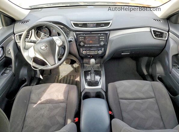 KNMAT2MV3GP677347 2016 NISSAN ROGUE Silver წინა პანელის ხედი
