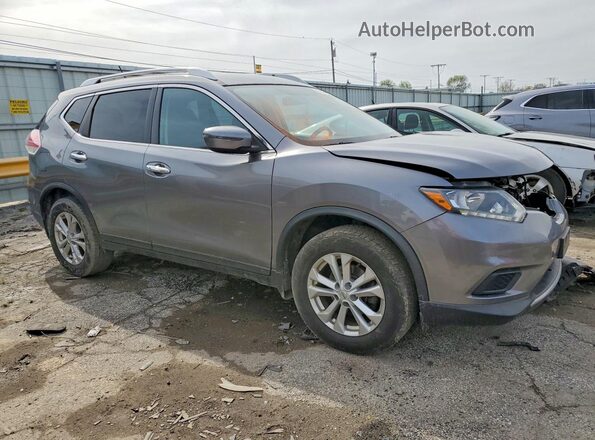 KNMAT2MV3GP677347 2016 NISSAN ROGUE Silver წინა მარჯვენა