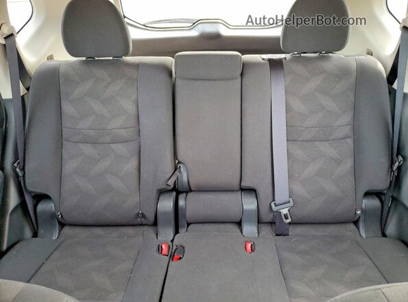 KNMAT2MV3GP677347 2016 NISSAN ROGUE Silver უკანა სავარძლების ხედი