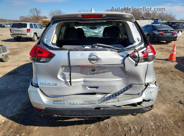 KNMAT2MV3HP504378 2017 NISSAN ROGUE Silver Вид ззаду