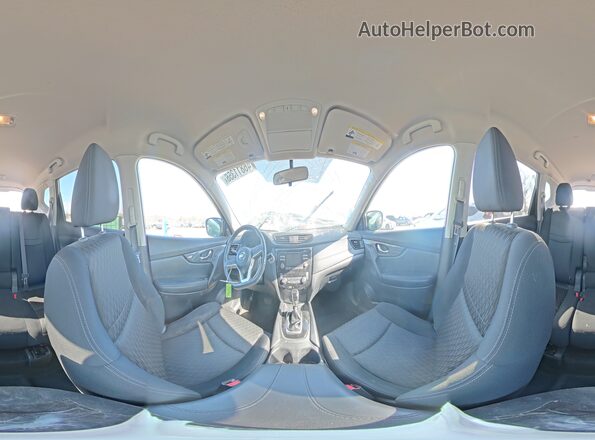 KNMAT2MV3HP504378 2017 NISSAN ROGUE Silver Панорамний вид салону 360°