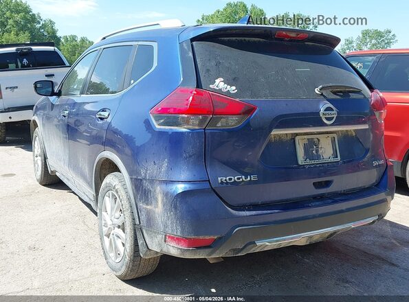 KNMAT2MV3HP603296 2017 NISSAN ROGUE Blue Задня ліва чверть