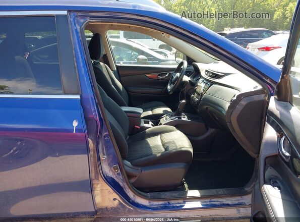 KNMAT2MV3HP603296 2017 NISSAN ROGUE Blue Вид салону спереду