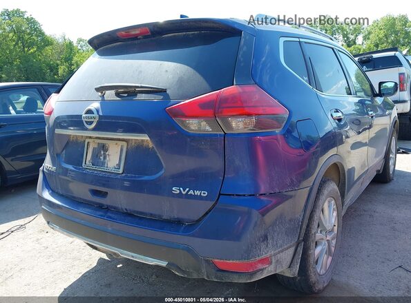 KNMAT2MV3HP603296 2017 NISSAN ROGUE Blue Задня права чверть