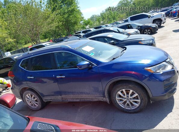 KNMAT2MV3HP603296 2017 NISSAN ROGUE Blue Вид задньої частини салону