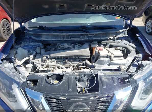KNMAT2MV3HP603296 2017 NISSAN ROGUE Blue Вид ззаду
